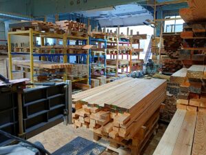 Holzregister für auf Maß geschnittene Hölzer